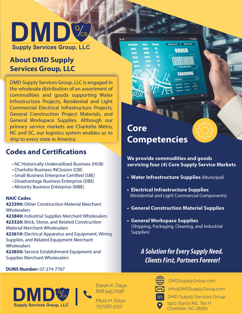 DMD Supply Group Capability Statement 2026